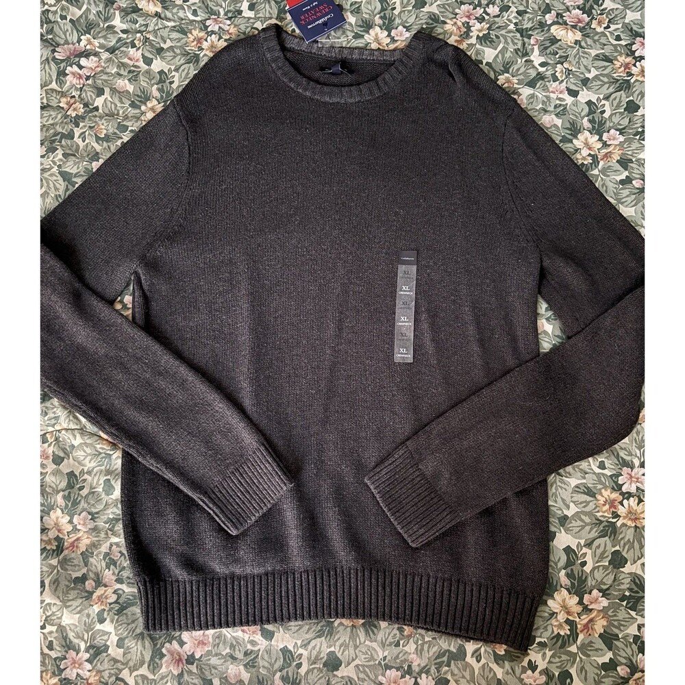 NWT Croft &Barrow Size XL Men’s Pullover Sweater Gray 48” Chest
